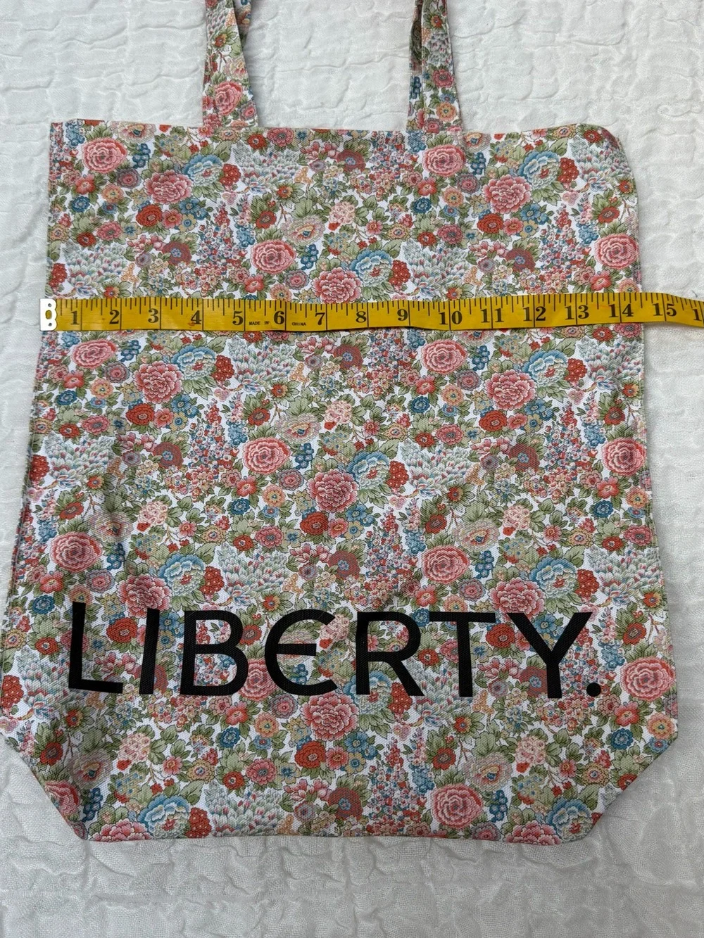 Liberty London Elysian Day Cotton Floral Print Cotton Tote